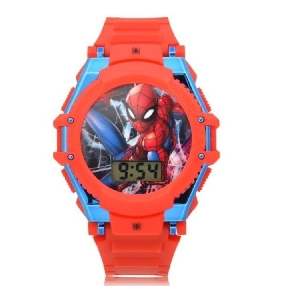 Marvel Spiderman Flashing Watch With Molded Straps